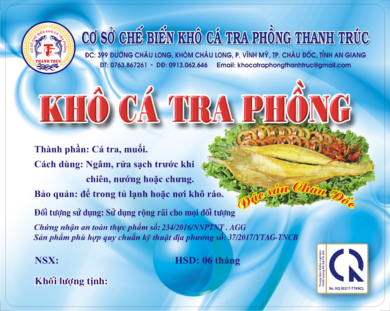 co so san xuat kho ca tra phong thanh truc
