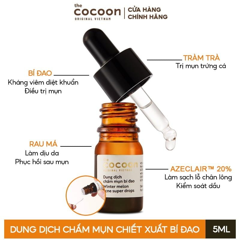 dung dich cham mun bi dao cocoon 5ml