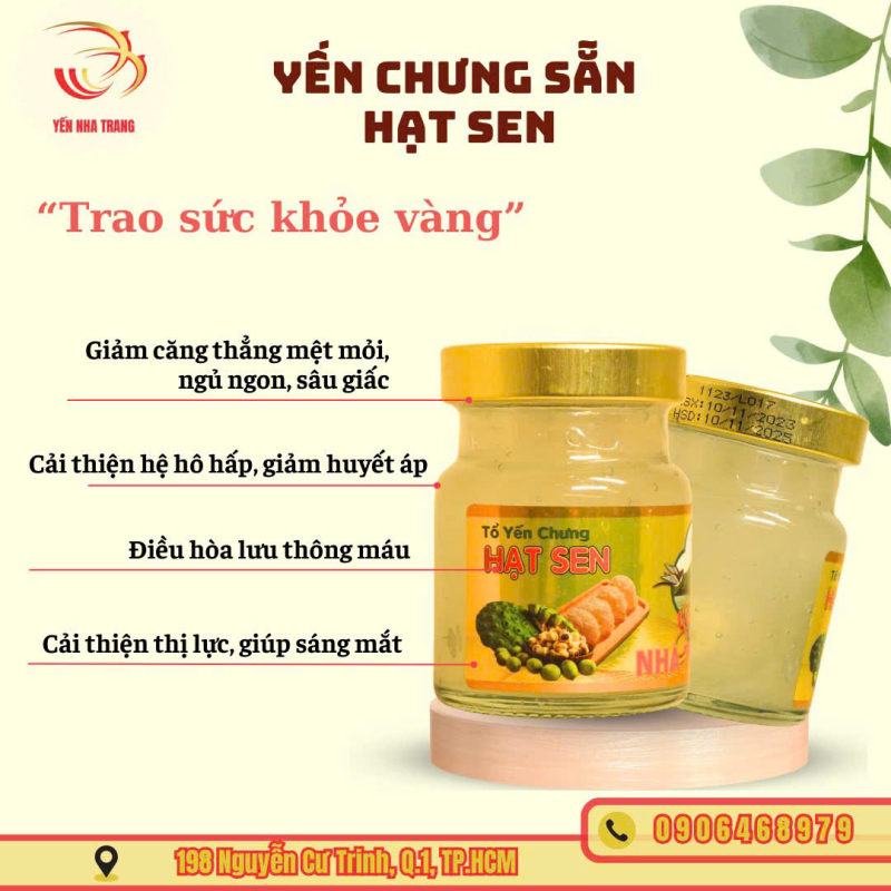 yen chung tuoi hat sen 70ml